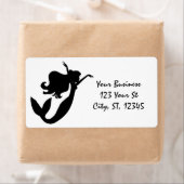 Étiquette Sirène à bord noir/blanc Thunder_Cove (En situation)