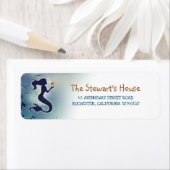 Étiquette Sirène sous la mer (En situation)