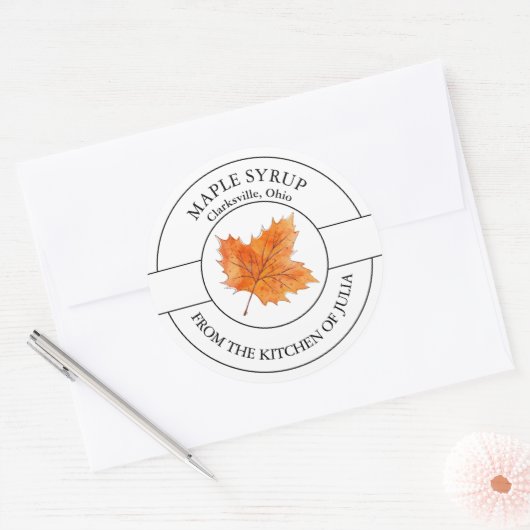 Étiquette sirop d'érable (Enveloppe)