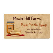 Étiquette sirop d'érable (Devant)