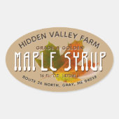 Étiquette sirop d'érable (Devant)