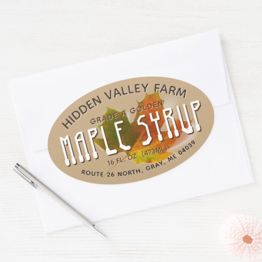 Étiquette sirop d'érable (Enveloppe)