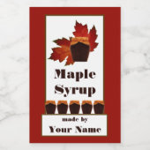 Étiquette sirop d'érable 3x2 (Étiquettes simples)