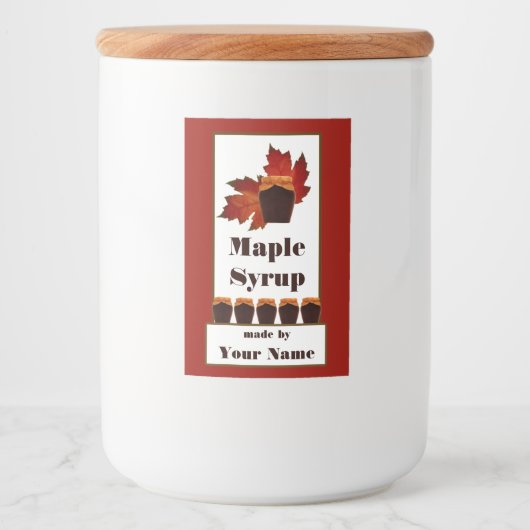 Étiquette sirop d'érable 3x2 (Devant)