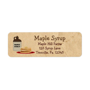 Étiquette sirop d'érable petit