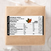Étiquette Sirop d'érable - valeur nutritive Feuille Étiquett (En situation)