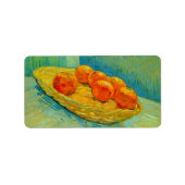 Étiquette Six Oranges par Vincent van Gogh (Devant)