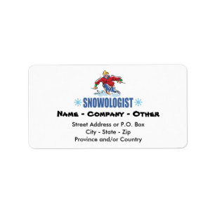 Étiquette Ski De Neige Personnalisé