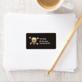 Étiquette Skull with Hearts (En situation)