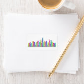 Étiquette Skyline de Chicago (En situation)