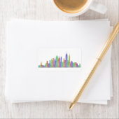 Étiquette Skyline de New York (En situation)