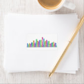 Étiquette Skyline de Seattle (En situation)