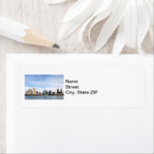 Étiquette Skyline San Diego (En situation)