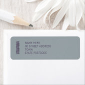 Étiquette Slate Return Address Label (En situation)