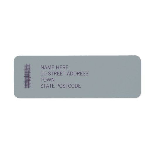 Étiquette Slate Return Address Label (Devant)