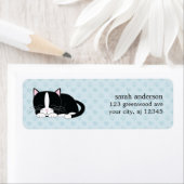 Étiquette Sleepy Kitty {Tuxedo} (En situation)