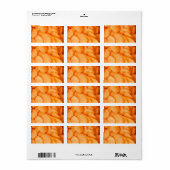 Étiquette Sliced carrot (Feuille entière)