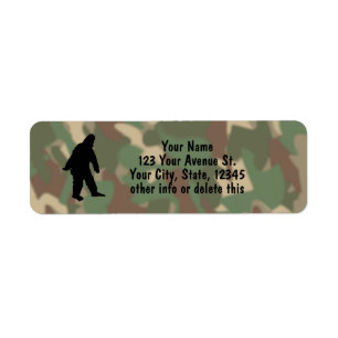Étiquette SM d'étiquettes de adresse de camouflage de