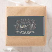 Étiquette Small business thank you script typography (En situation)