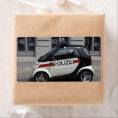 Étiquette Smart Polizei Auto (En situation)
