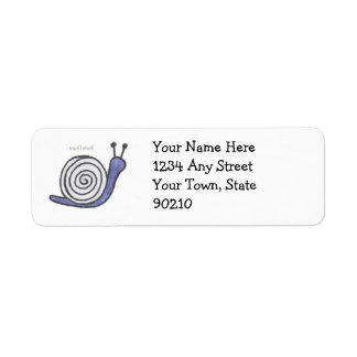 Étiquette Snail Mail Return Address Label