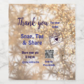 Étiquette Snap partager sur les réseaux sociaux co (Étiquettes simples)