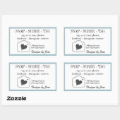 Étiquette Snap Share pour petite entreprise (Feuille)