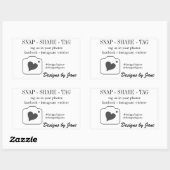 Étiquette Snap Share pour petite entreprise (Feuille)