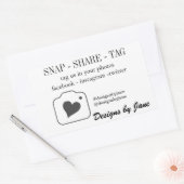 Étiquette Snap Share pour petite entreprise (Enveloppe)