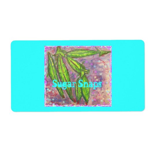 Étiquette Snaps de sucre (Devant)