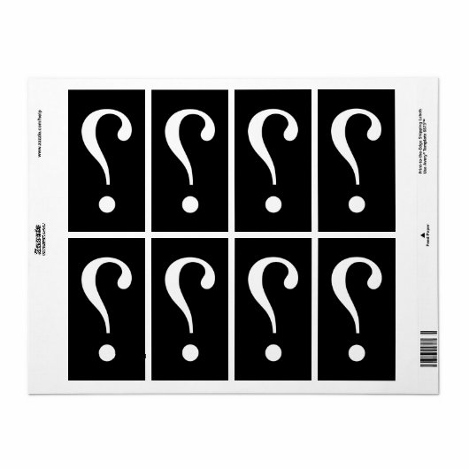 Étiquette sNARK mARK {ironicon} (Feuille entière)