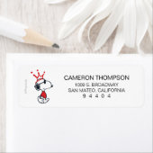 Étiquette Snoopy - Joe Cool Crown (En situation)