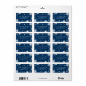 Étiquette Snowflakes Christmas / Holiday Return Adresse (Feuille entière)