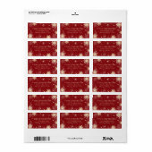 Étiquette Snowflakes Christmas / Holiday Return Adresse (Feuille entière)