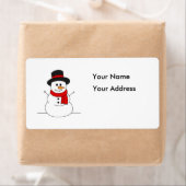 Étiquette Snowman (En situation)