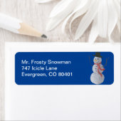 Étiquette Snowman (En situation)