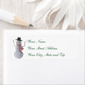 Étiquette Snowman (En situation)