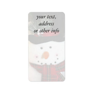Étiquette Snowman Smile