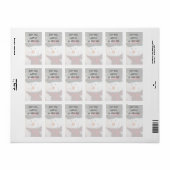 Étiquette Snowman Smile (Feuille entière)