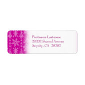 Étiquette Snowy Damask (Devant)