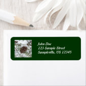 Étiquette Snowy Pine Cone I (En situation)