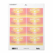 Étiquette SoCal Love (Feuille entière)