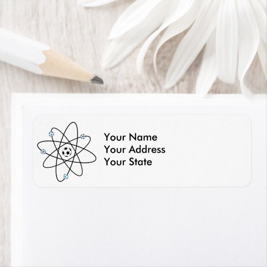 Étiquette soccer atomique (En situation)