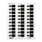 Étiquette Société de construction d'équipement lourd profess (Feuille entière)