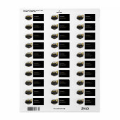 Étiquette Société de construction d'équipement lourd profess (Feuille entière)