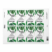 Étiquette Société de logo de jungle tropicale professionnell (Feuille entière)