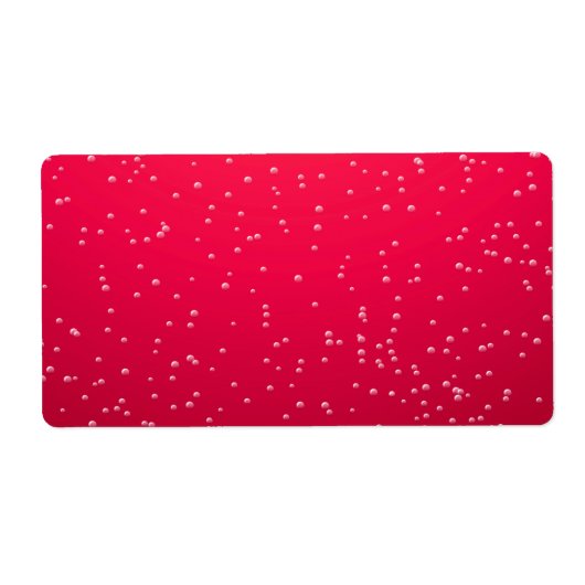Étiquette Soda cerise avec minuscules bulles Art Arrière - p (Devant)