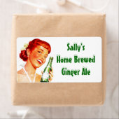 Étiquette Soda maison Vintage Retro Pop Étiquette (En situation)