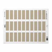 Étiquette Soft Light Beige Background – Wedding Design (Feuille entière)