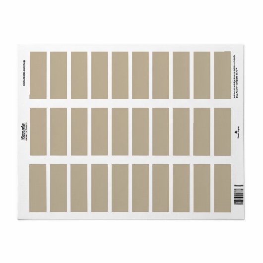 Étiquette Soft Light Beige Background – Wedding Design (Feuille entière)